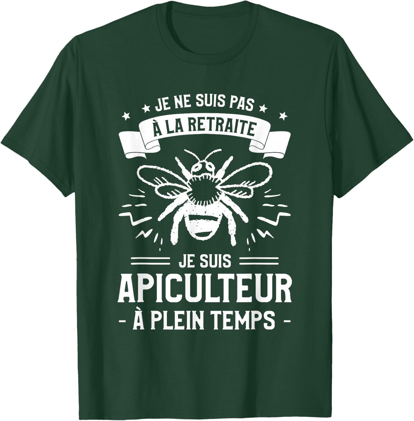 I'm Not Retired I'm Beekeeper Full T-Shirt - T-Shirt | Forest