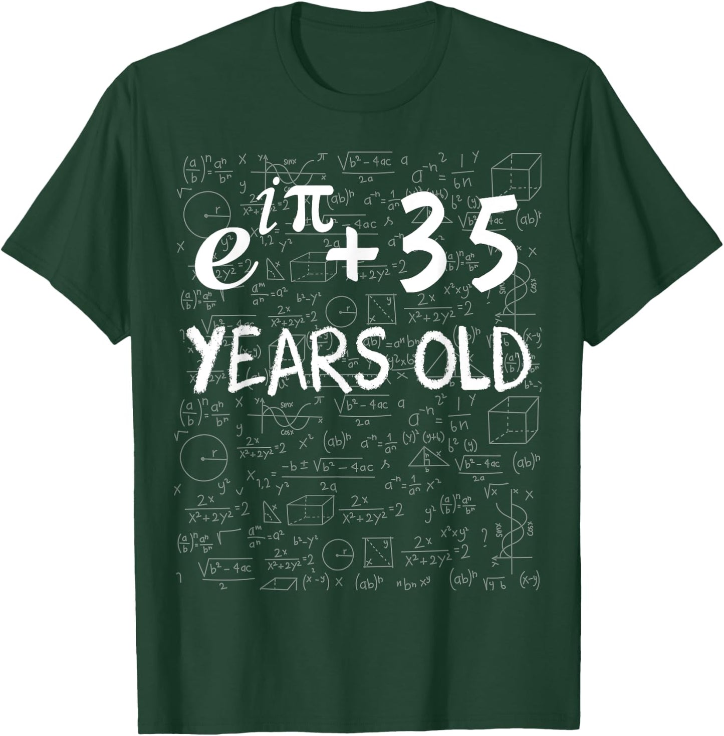 34-Geburtstag 34 Jahre alt, Mathematik-Nerd Euler-Identität T-Shirt - T-Shirt | Forest