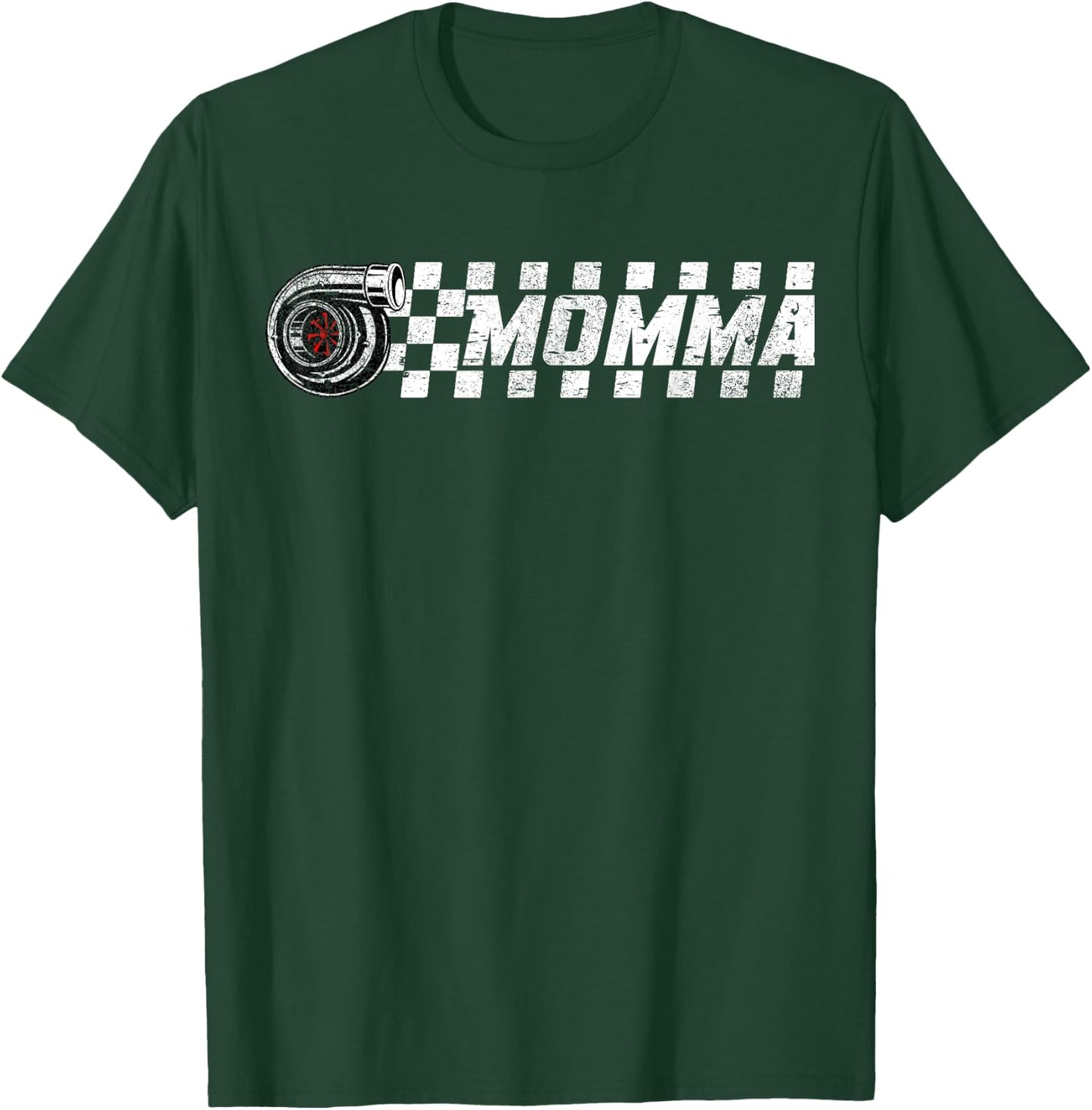 Birthday Party Matching Family Pit Crew Race Car Momma T-Shirt - T-Shirt | Forest