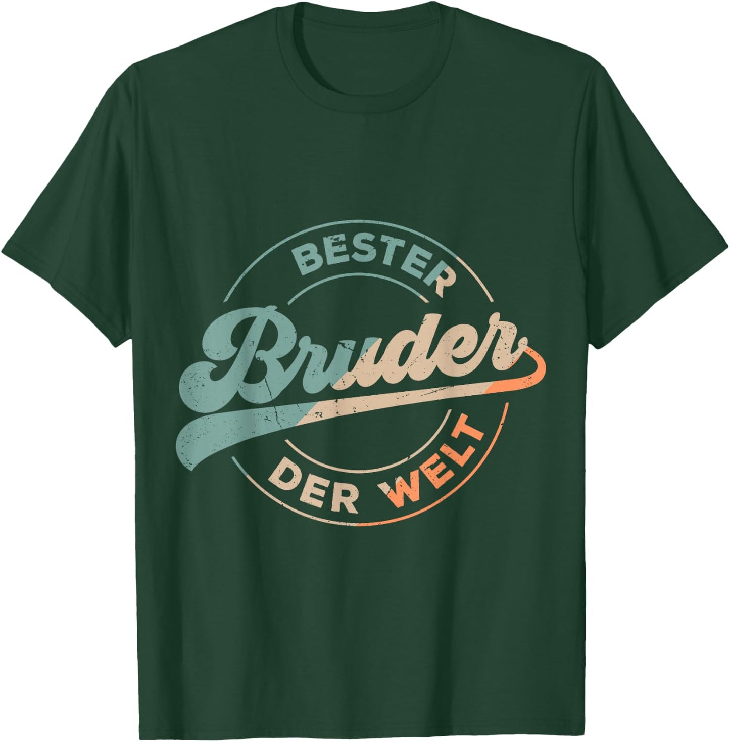 Bester Bruder Der Welt Retro Vatertag Bruder Vintage T-Shirt - T-Shirt | Forest