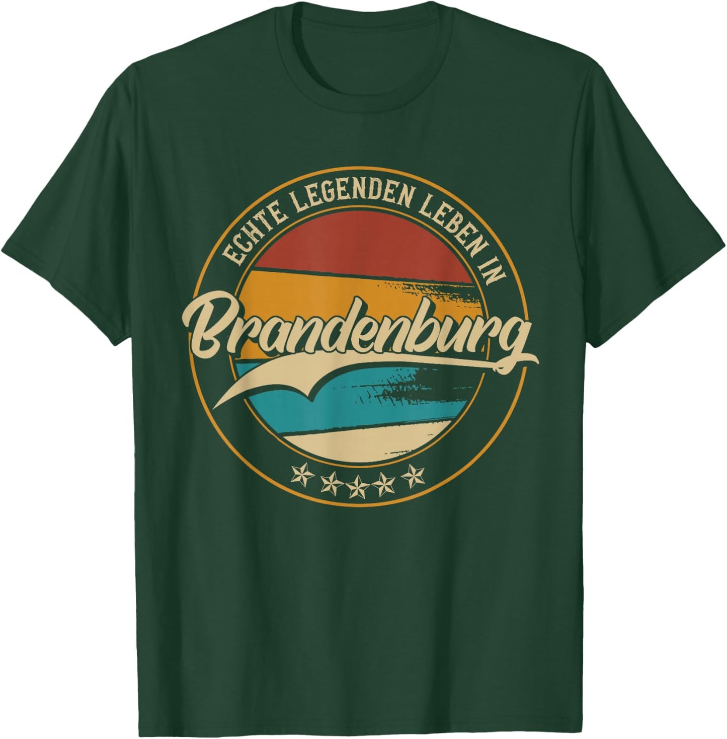 Brandenburg meine Heimat | Heimatliebe & Geburtsort , black T-Shirt - T-Shirt | Forest