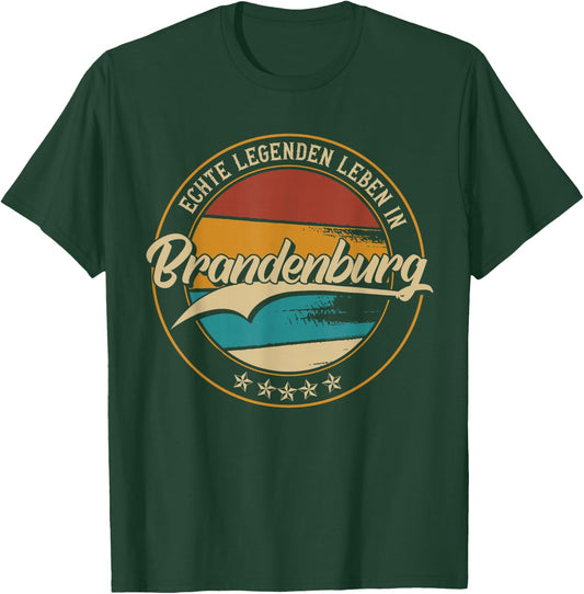 Brandenburg meine Heimat | Heimatliebe & Geburtsort , black T-Shirt - T-Shirt | Forest