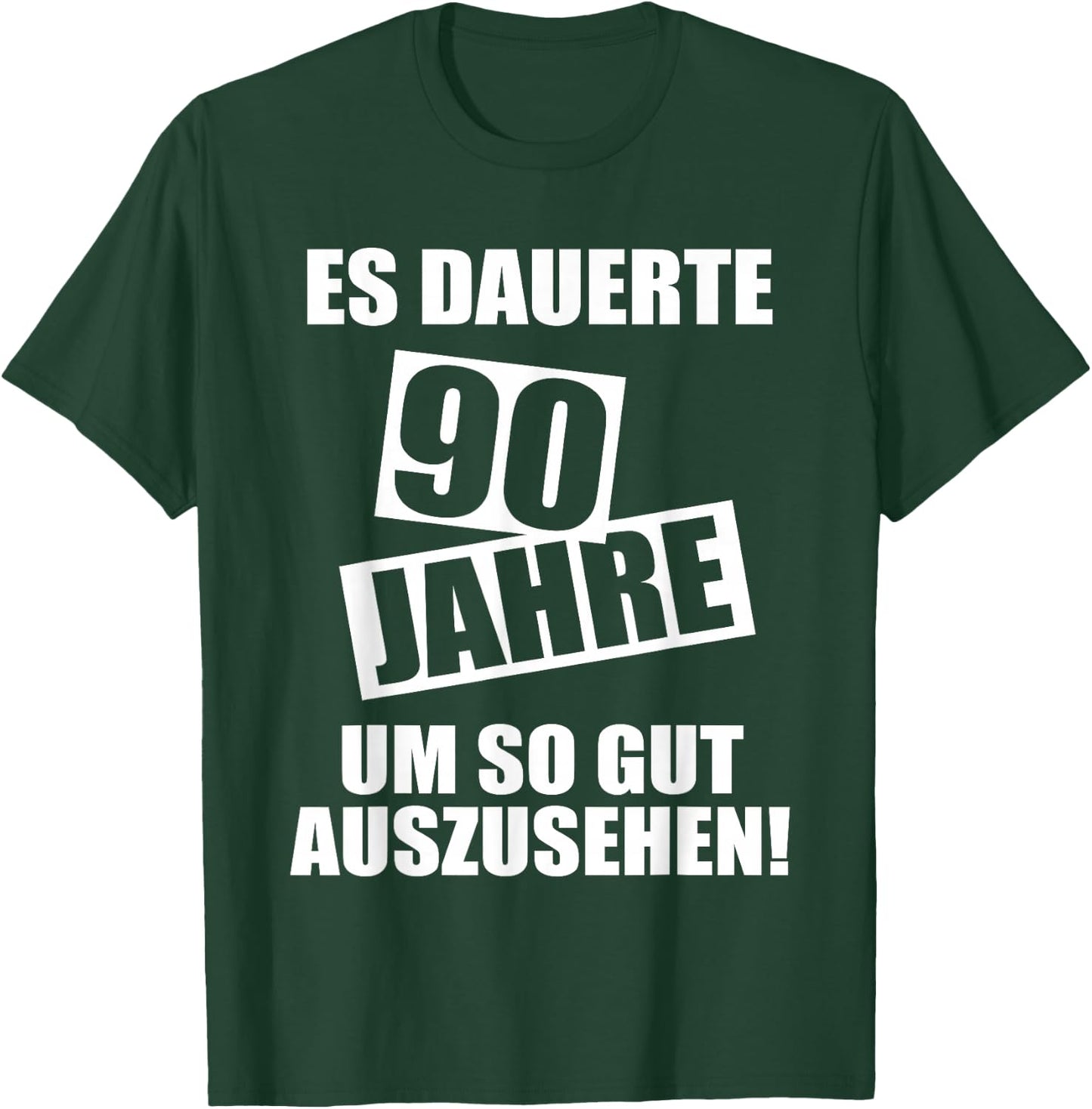 90. Geburtstag Mann Frau 90 Jahre Party Lustig Spruch T-Shirt - T-Shirt | Forest