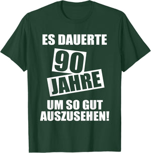 90. Geburtstag Mann Frau 90 Jahre Party Lustig Spruch T-Shirt - T-Shirt | Forest