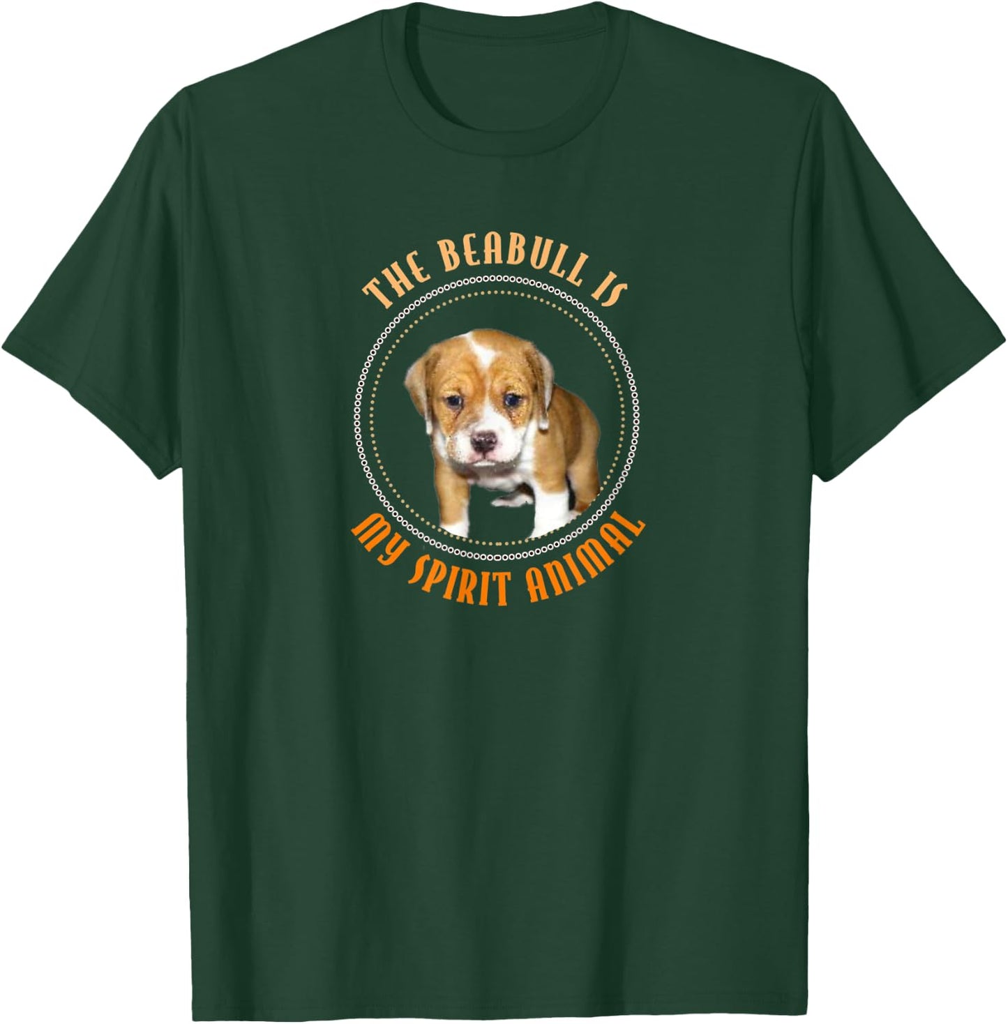 Funny Cute "Beabull Is My Spirit Animal" Picture Quote Shirt T-Shirt - T-Shirt | Forest