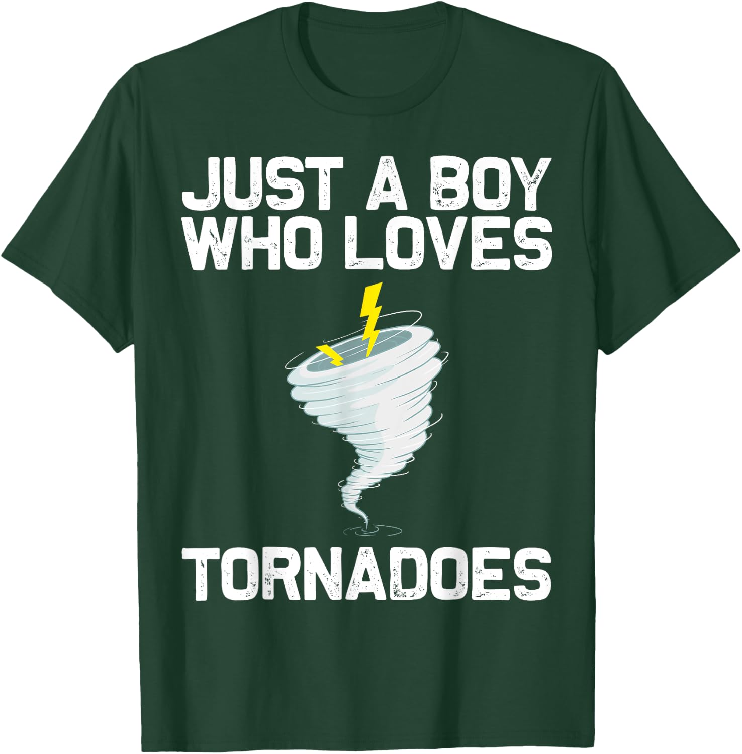 Funny Tornado Gift Boys Kids Hurricane Weather Chaser T-Shirt - T-Shirt | Forest