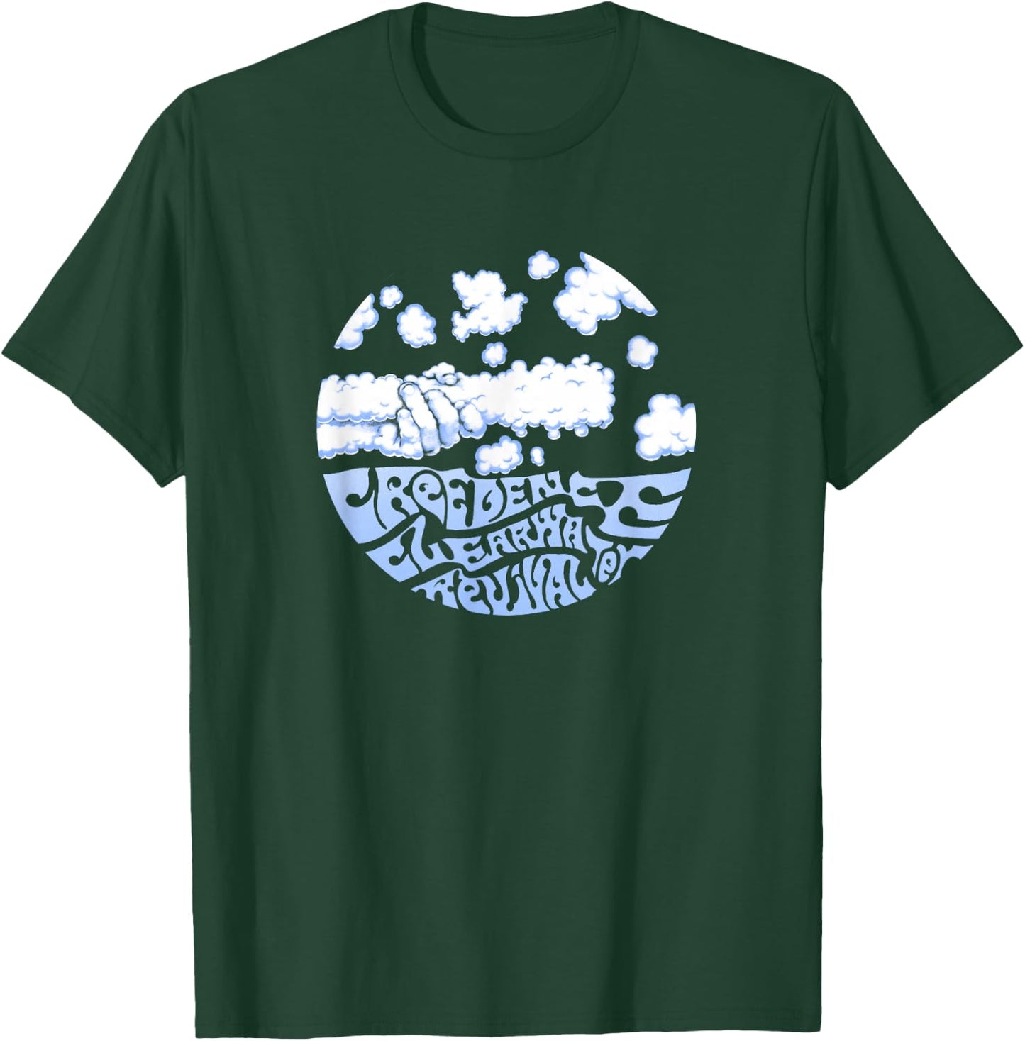 Creedence Clearwater Revival Clouds , Blue, S T-Shirt - T-Shirt | Forest