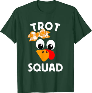 Thanksgiving Day Running Turkey Trot Squad T-Shirt - T-Shirt | Forest
