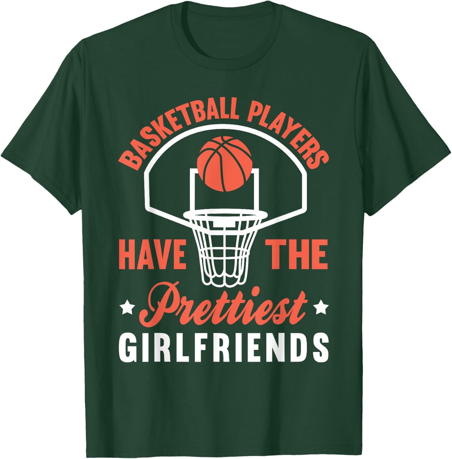 Basketball Player Girlfriend Bball Gameday T-Shirt - T-Shirt | Forest