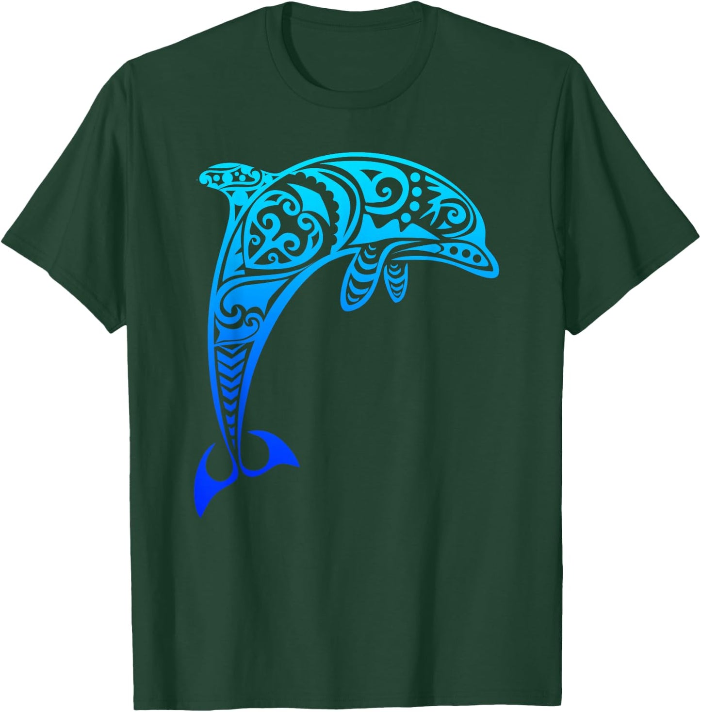 Dolphin Vintage Retro Throwback Vacation Small T-Shirt - T-Shirt | Forest