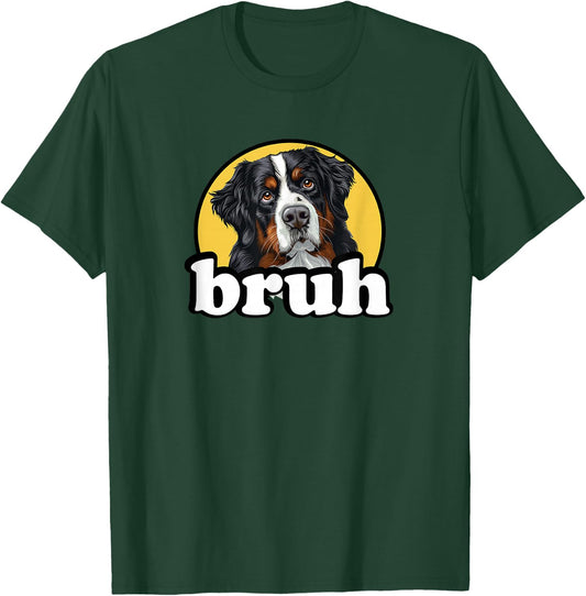 Kids Bro Bruh Bernese Mountain Dog Lover T-Shirt - T-Shirt | Forest