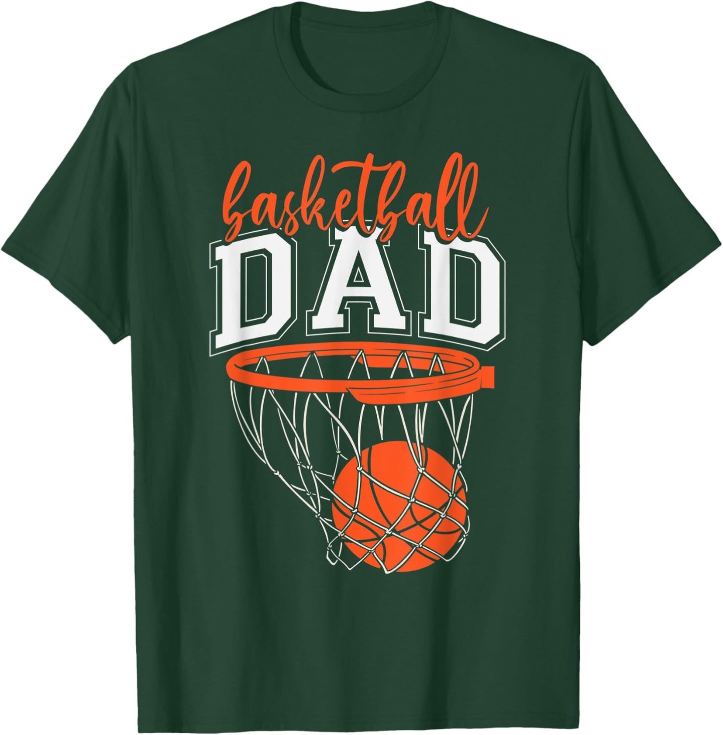 Basketball Dad Sports Fan Kids Exciting Father Parents Love T-Shirt - T-Shirt | Forest