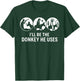 I'll Be The Donkey He Uses Christian Bible Verse Graphic T-Shirt - T-Shirt | Forest