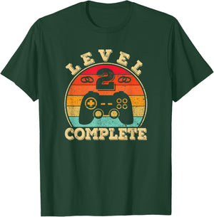 2nd Wedding Anniversary - 2 Years Married - Level 2 Complete T-Shirt - T-Shirt | Forest