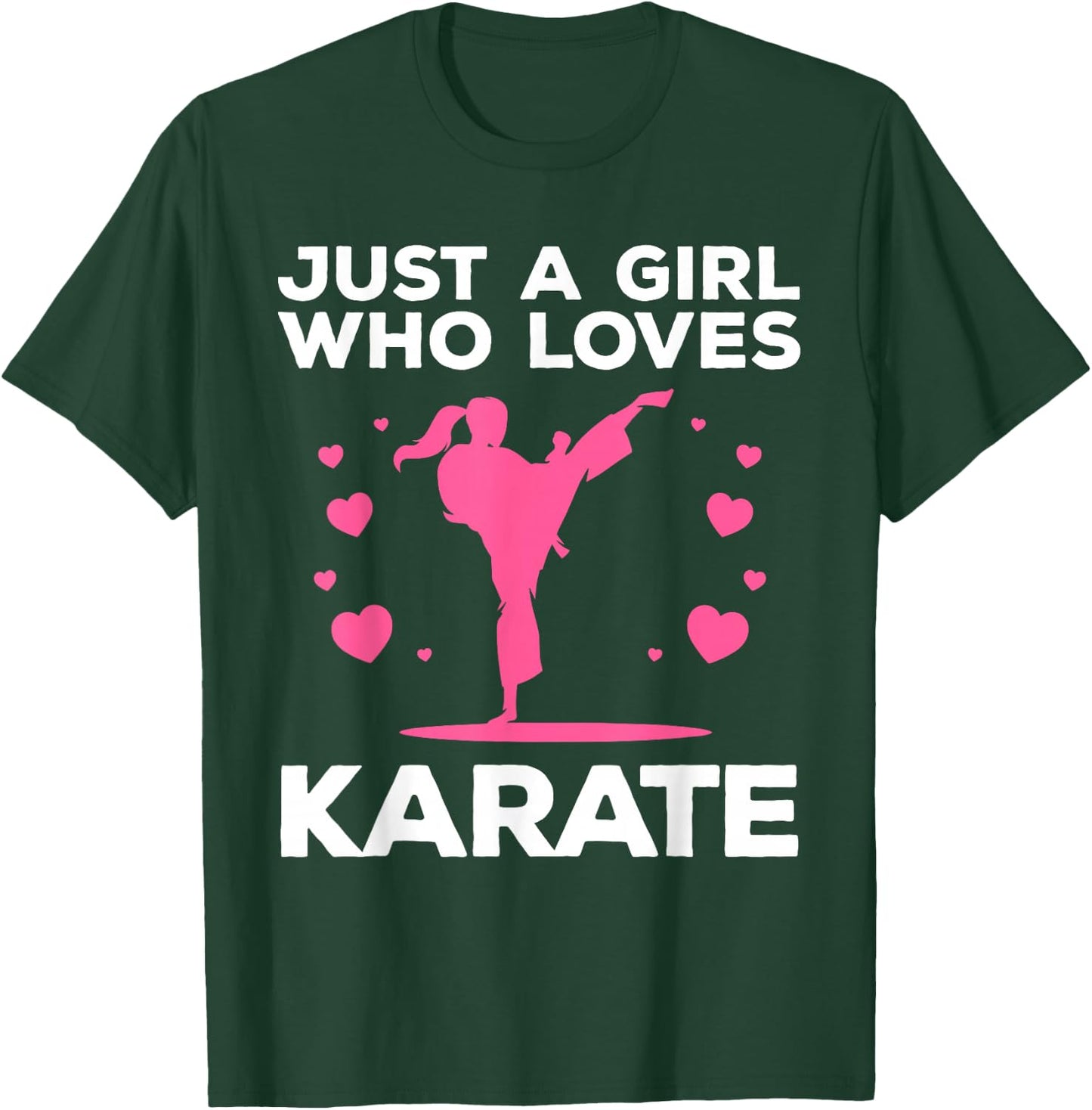 Funny Karate Girls Karate Black Belt Martial Arts T-Shirt - T-Shirt | Forest