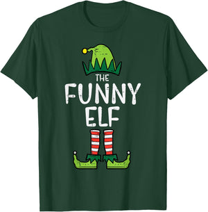 Funny Elf Matching Christmas Family Uncle Grandpa T-Shirt - T-Shirt | Forest