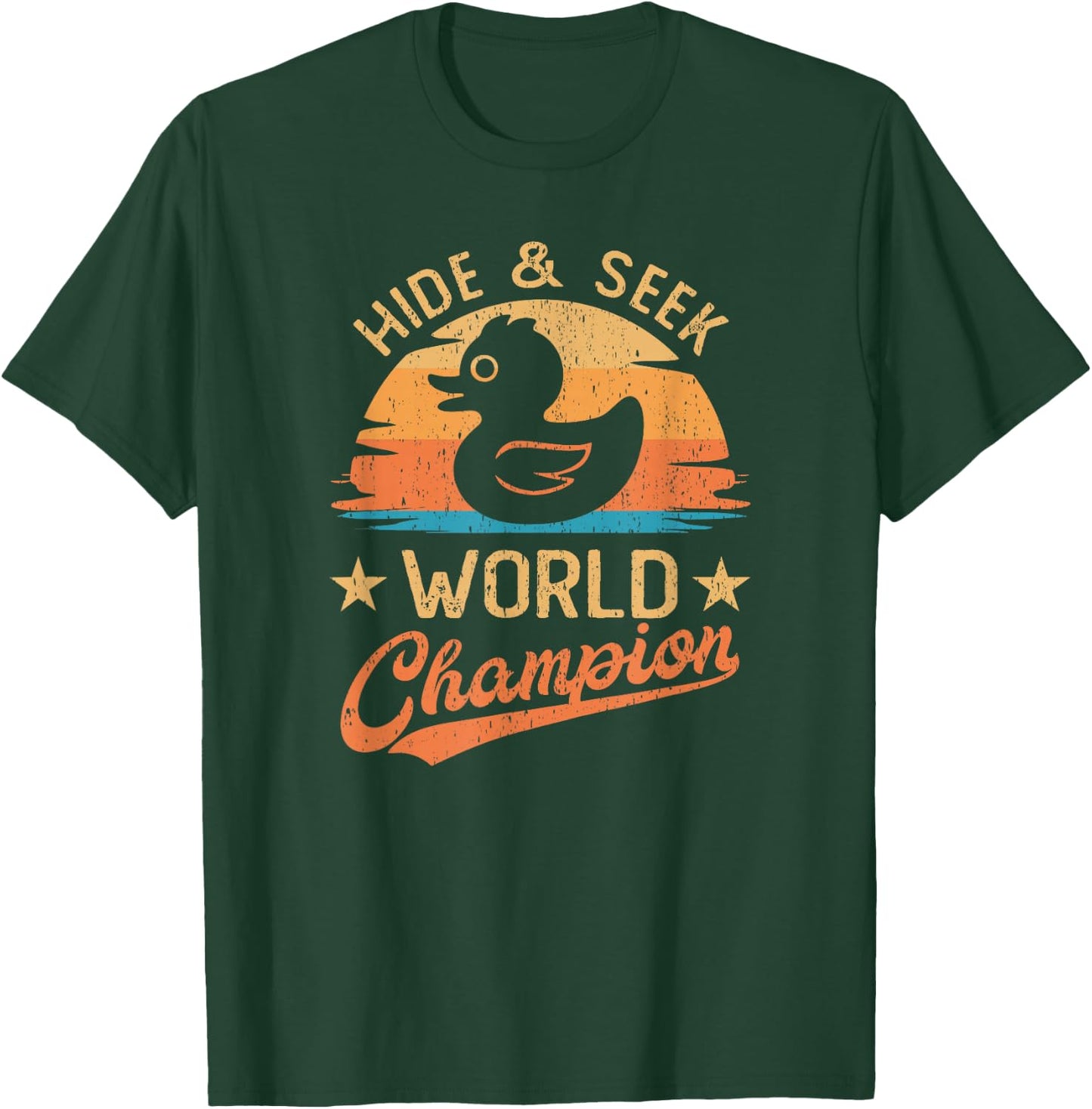 Cruise Duck Hide And Seek Champion Funny Family Cruising T-Shirt - T-Shirt | Forest