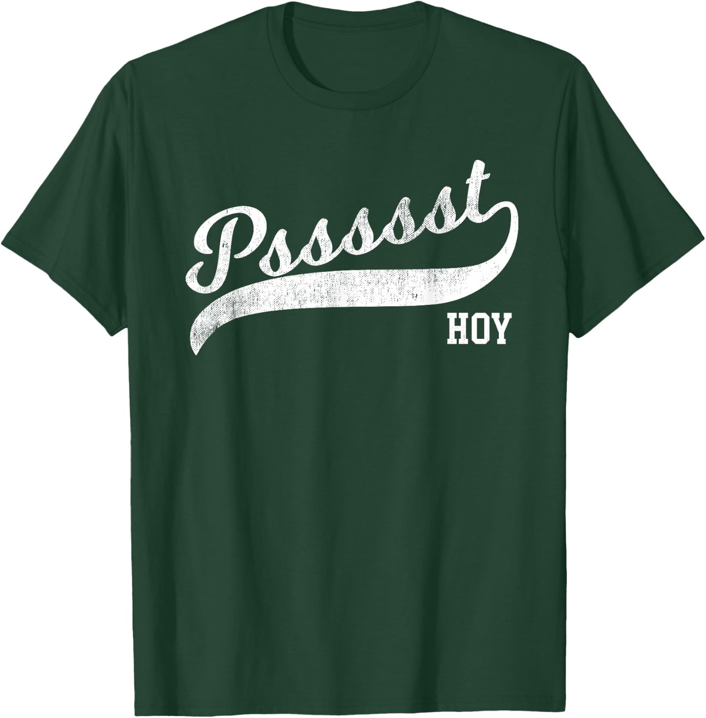 Funny Filipino - Psst Hoy Distressed Script Tail T-Shirt - T-Shirt | Forest