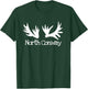 North Conway New Hampshire Rustic Moose Antlers Wildlife T-Shirt - T-Shirt | Forest