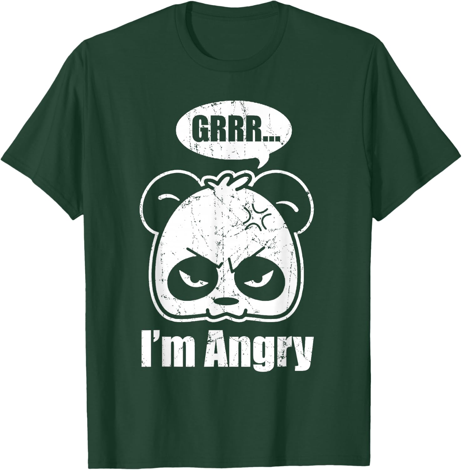 Cute Panda | Grrr... I'm Angry | Funny Panda Lovers T-Shirt - T-Shirt | Forest