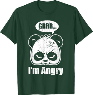 Cute Panda | Grrr... I'm Angry | Funny Panda Lovers T-Shirt - T-Shirt | Forest
