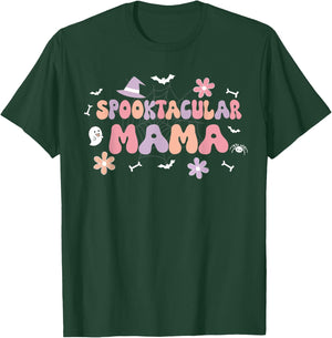 Spooktacular Mama Birthday Girl Cute Ghost Halloween T-Shirt - T-Shirt | Forest