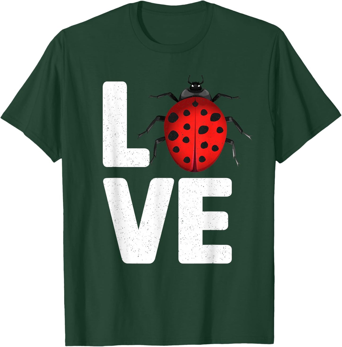 Cute Ladybug Art Women Kids Insect Bug Ladybug Lover T-Shirt - T-Shirt | Forest
