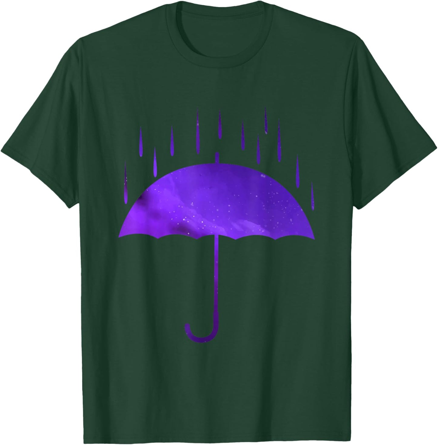 Umbrella Rain Purple Violet Favorite Color T-Shirt - T-Shirt | Forest