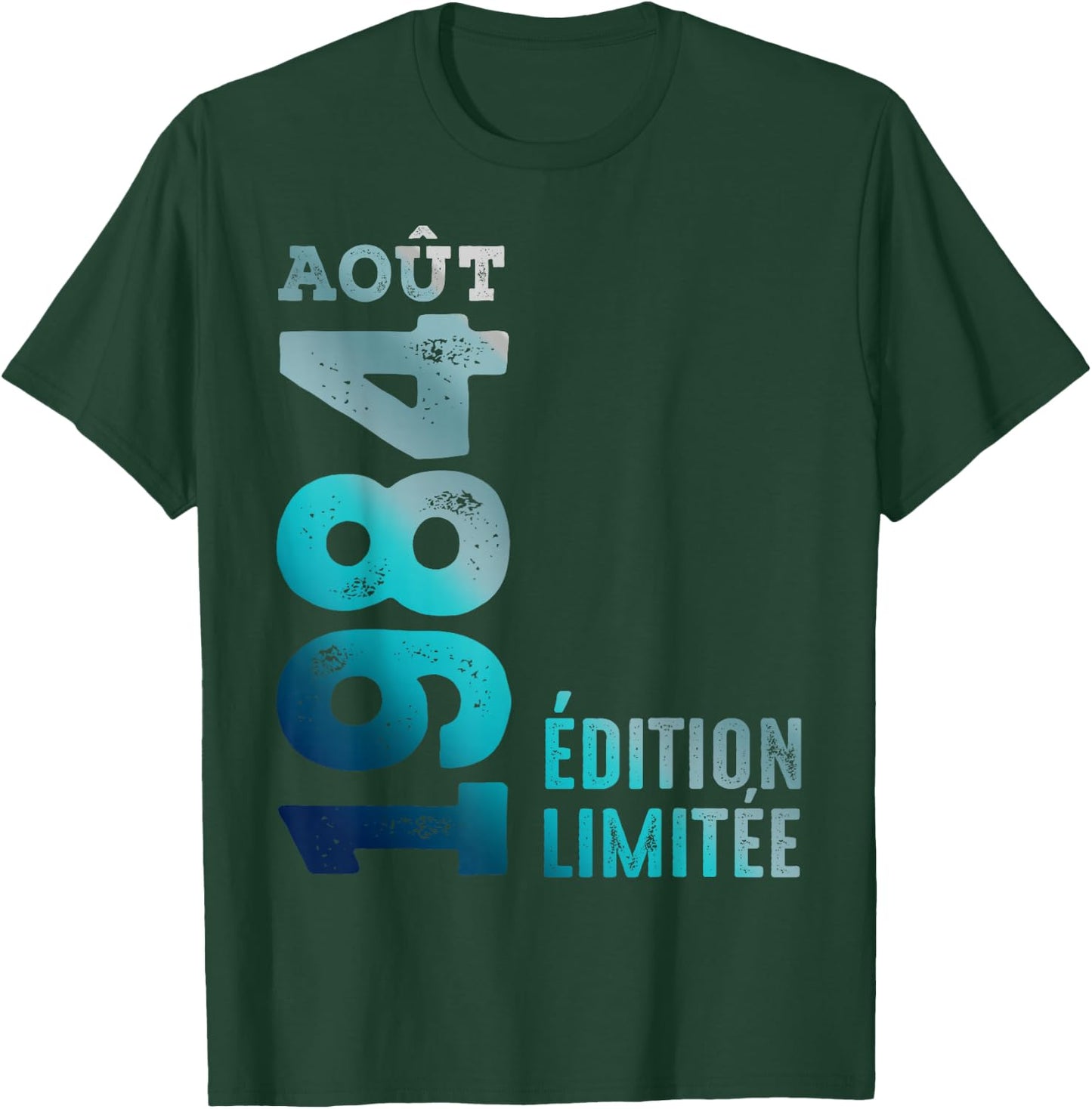 August 1984 Retro Year 1984 Vintage 1984 Limited Edition , Black, S T-Shirt - T-Shirt | Forest