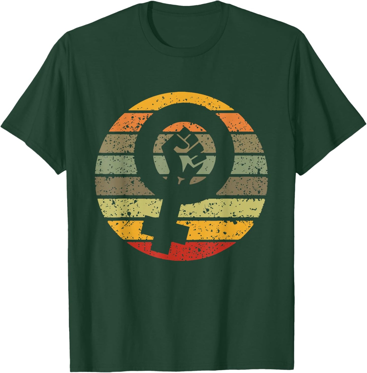 Feminismus Symbol Design Retro Vintage 70er 80er 90er Feministin T-Shirt - T-Shirt | Forest