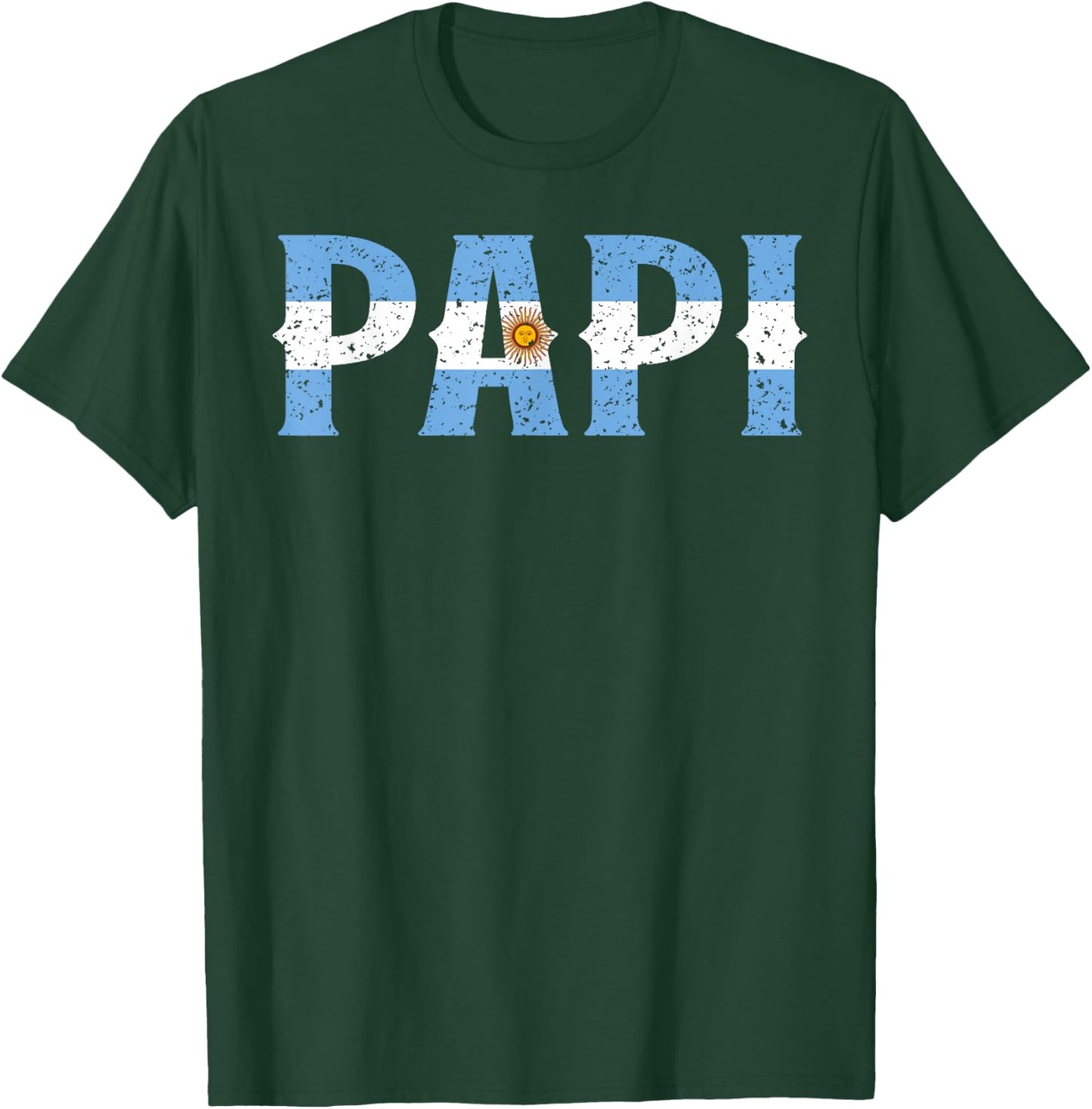 PAPI Argentine Flag Argentina Father's Day Patriotic Pride T-Shirt - T-Shirt | Forest