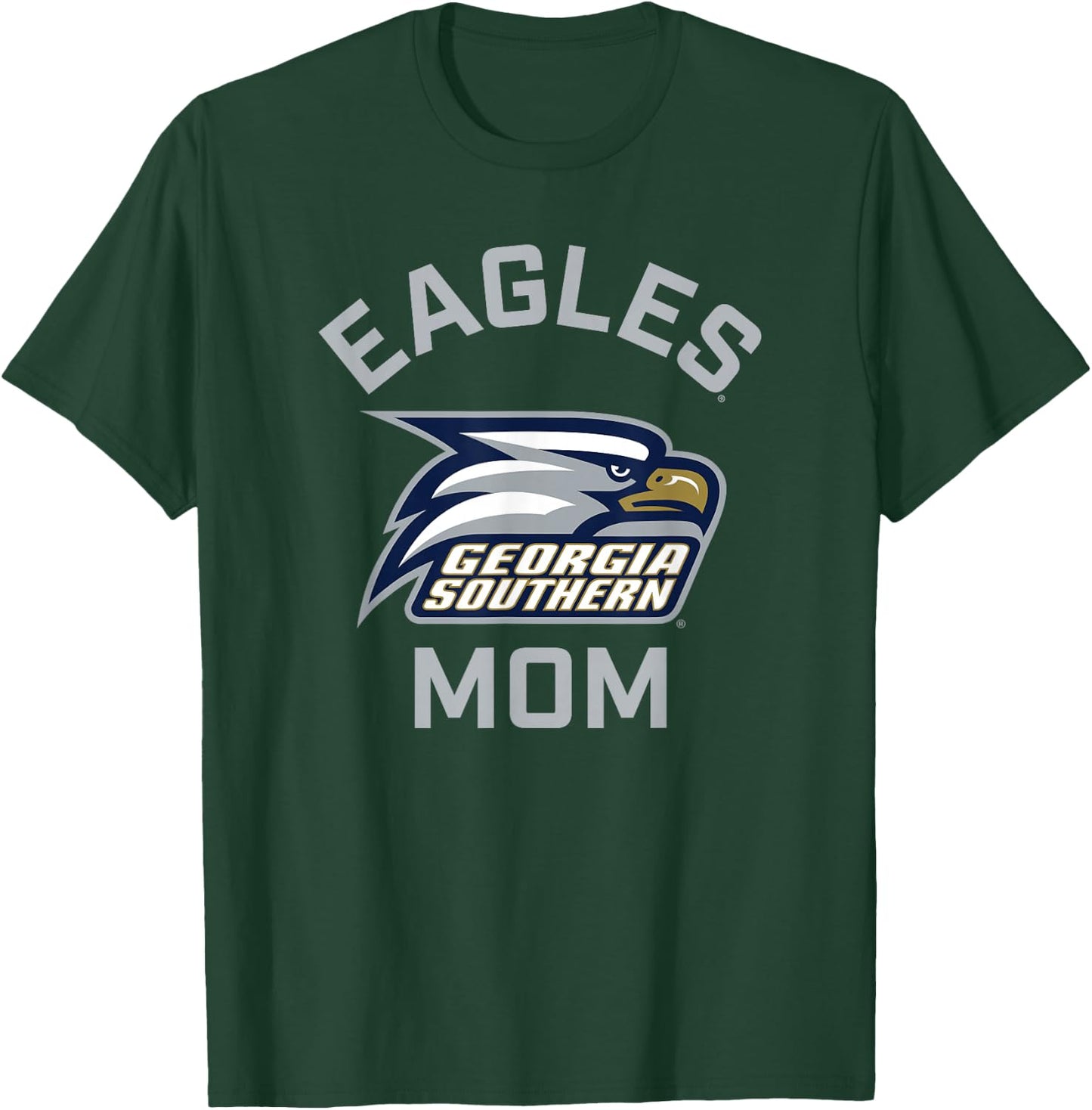 Campus Lab Georgia Southern Eagles Arched Mom - Black, -Adults, Short Sleeve, Classic Fit, , Small T-Shirt - T-Shirt | Forest