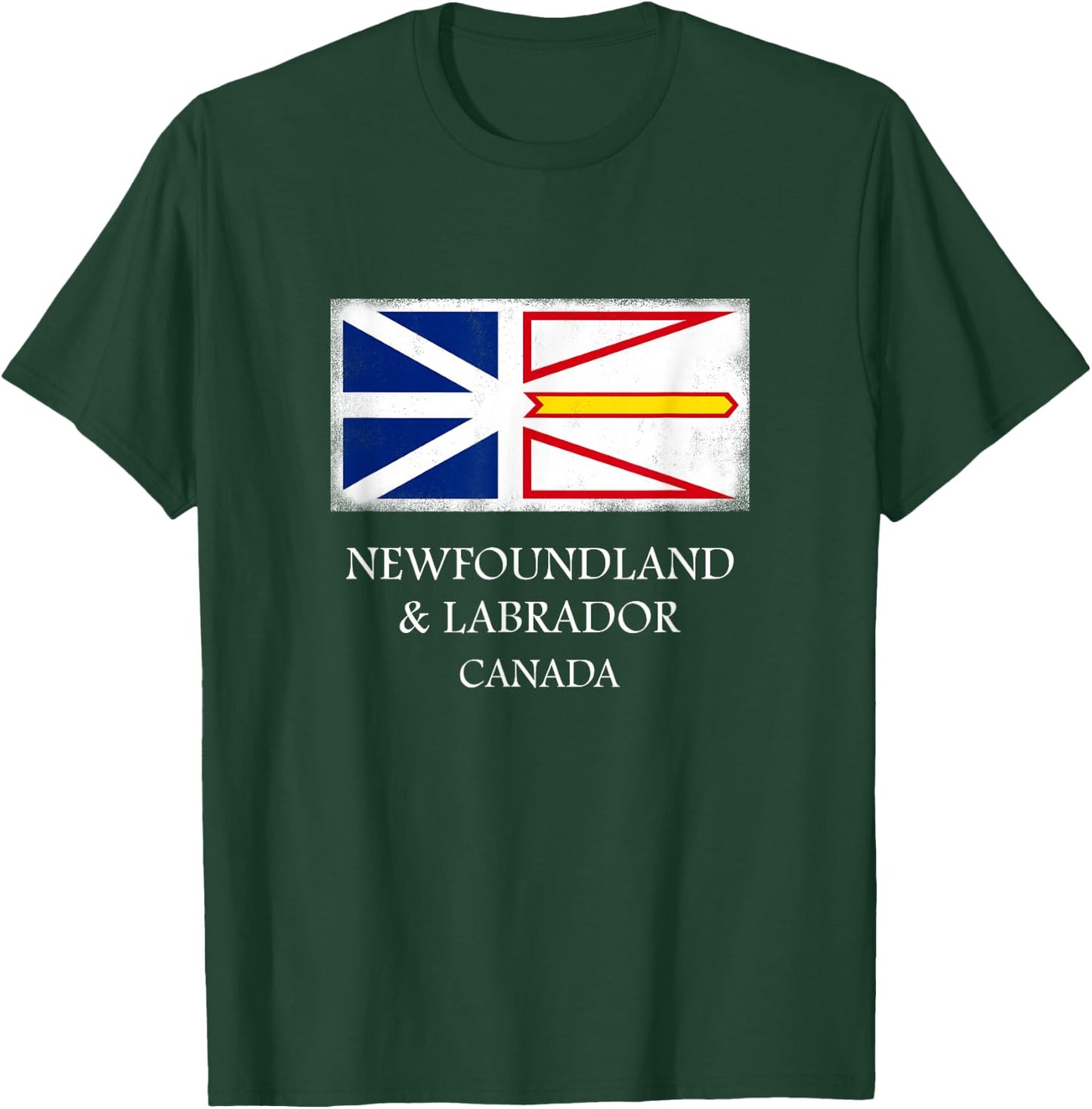 Newfoundland and Labrador T Shirt Canada Province Flag T-Shirt - T-Shirt | Forest