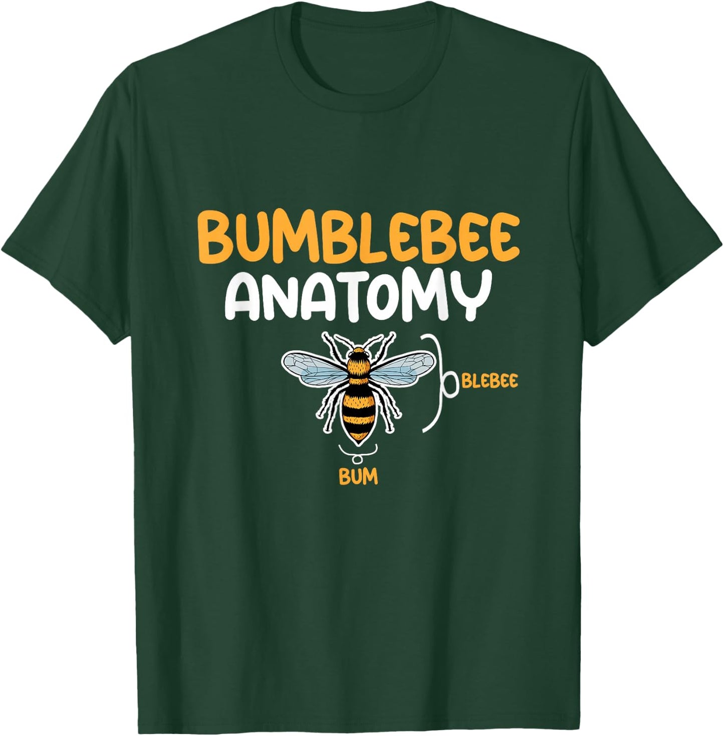 Bumblebee anatomy T-Shirt - T-Shirt | Forest