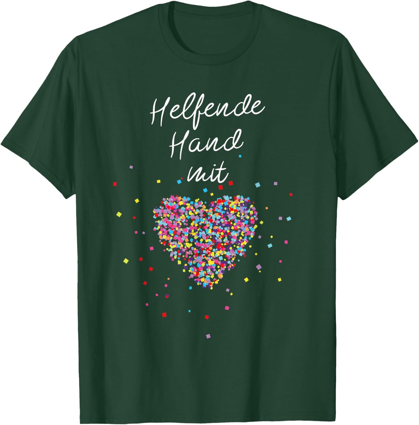 Helfende Hand mit Herz Ehrenamt Freiwilligen Dienst T-Shirt - T-Shirt | Forest