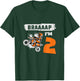 Braaaap I'm 2 Dirt Bike Motocross 2 Year Old 2nd Birthday T-Shirt - T-Shirt | Forest