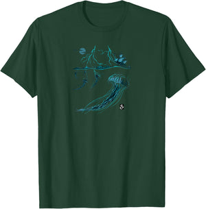 Jellyfish Artistic Lightning Ocean Design T-Shirt - T-Shirt | Forest