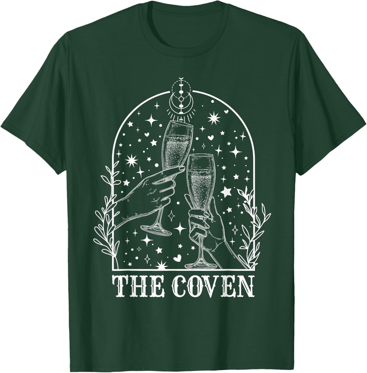 Witchy Coven Bride Tarot Matching Gothic Bachelorette Party T-Shirt - T-Shirt | Forest