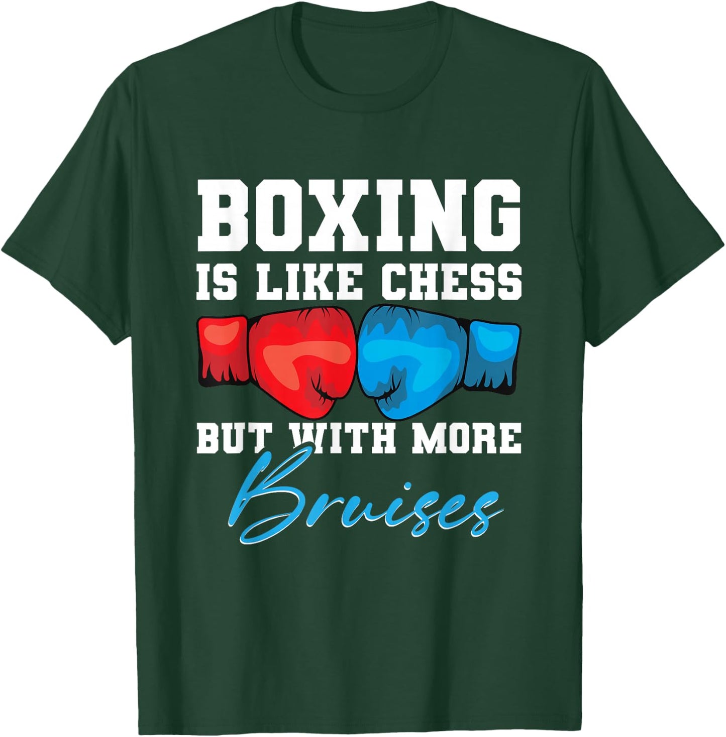 Shadow Boxing Punching Kickboxing Bag Gloves Boxer Fighting T-Shirt - T-Shirt | Forest
