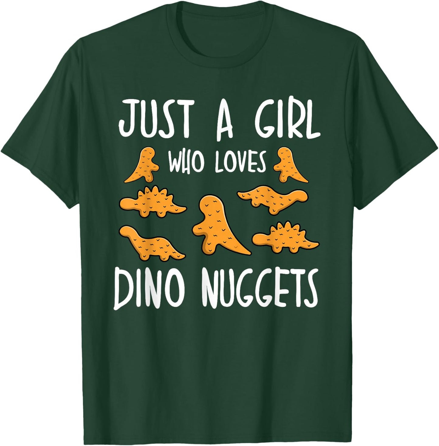 Nur ein Mädchen, das Dino Nuggets liebt Merch Chicken Nuggets T-Shirt - T-Shirt | Forest