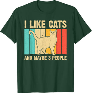 Funny Cat Design Cat Lover Women Animal Introvert T-Shirt - T-Shirt | Forest