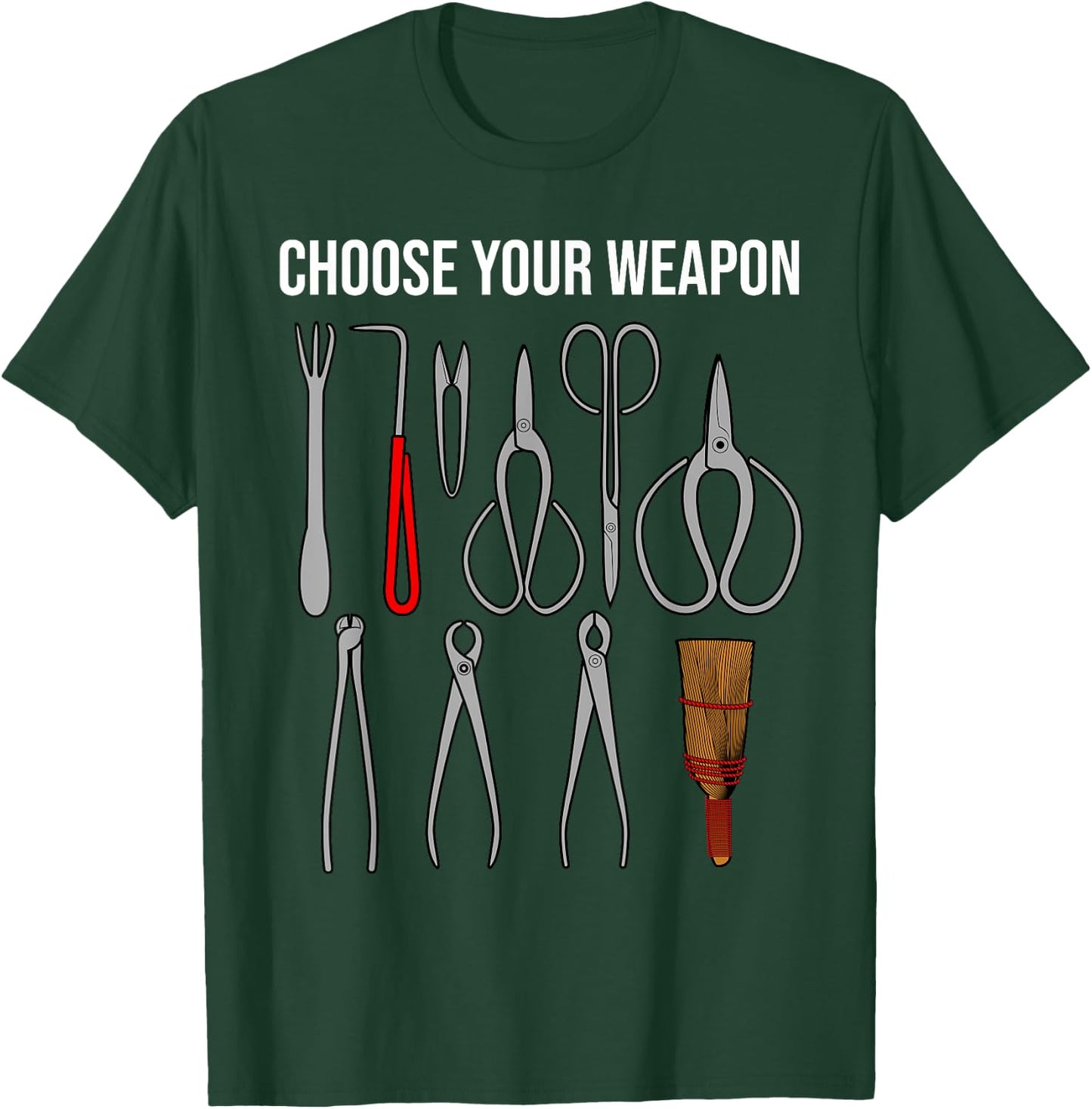 Funny Bonsai Gardening Tools Design Women Pruning T-Shirt - T-Shirt | Forest