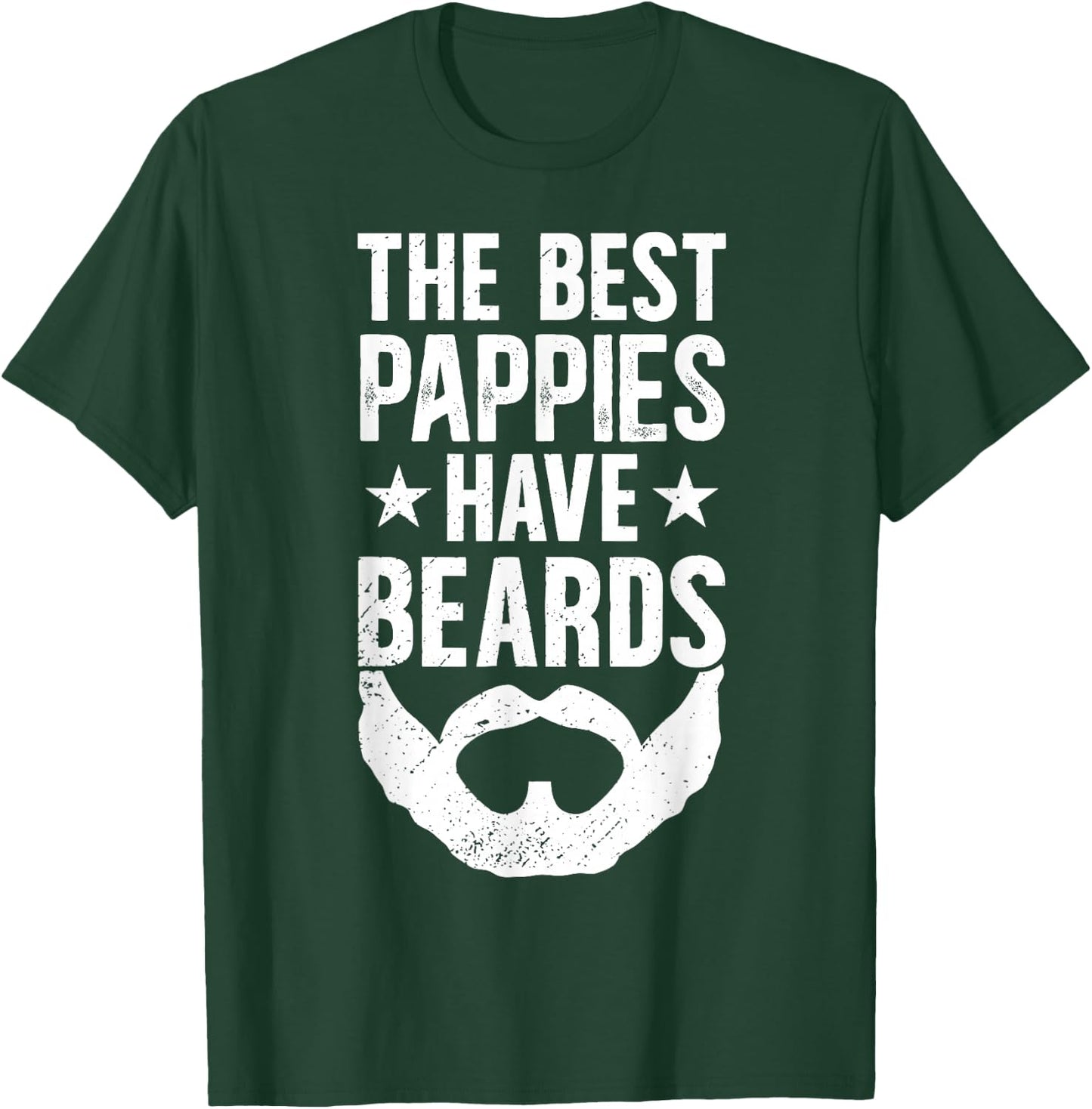 Best Pappies Have Beards Pappy Grandpa Pappy Grandfather T-Shirt - T-Shirt | Forest