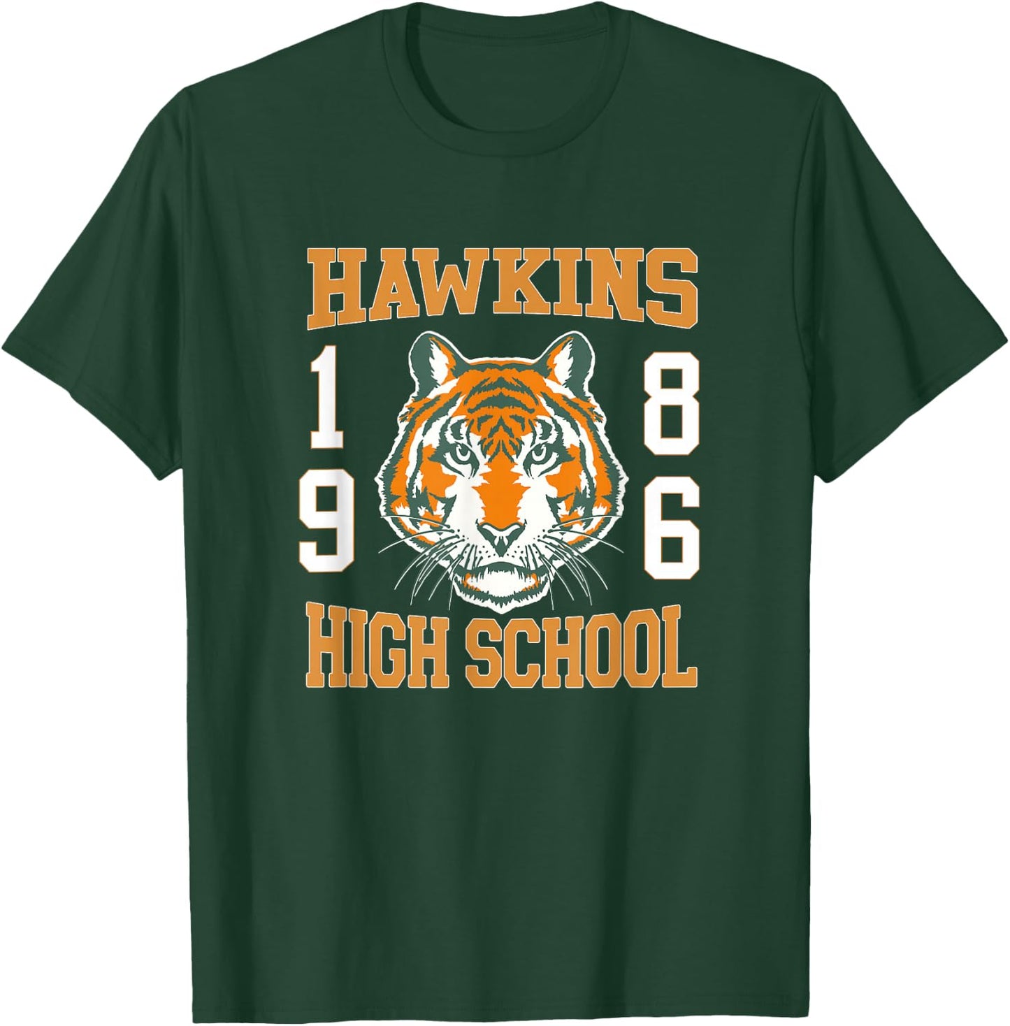 Stranger Things Vintage Hawkins High School 1986 Collegiate T-Shirt - T-Shirt | Forest