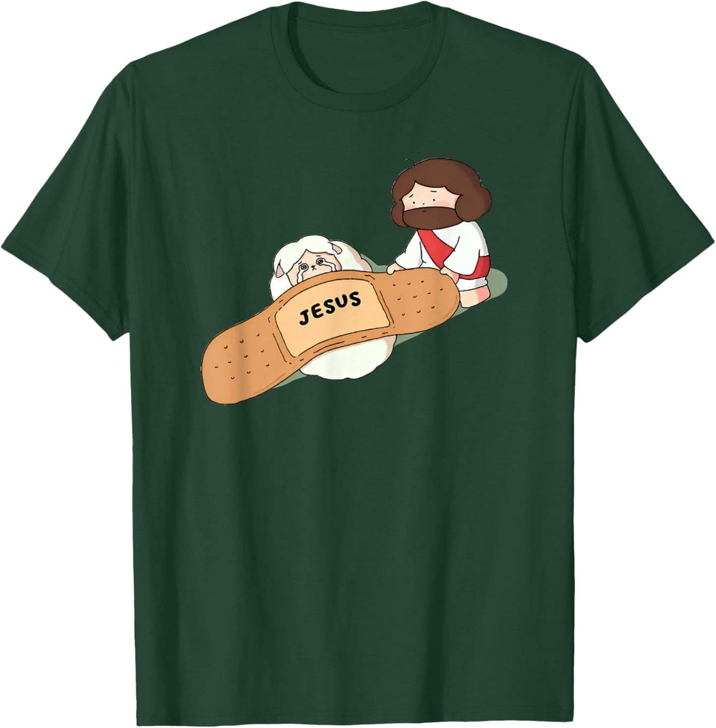 Jesus heal Funny Christian Faith Healer Healing T-Shirt - T-Shirt | Forest
