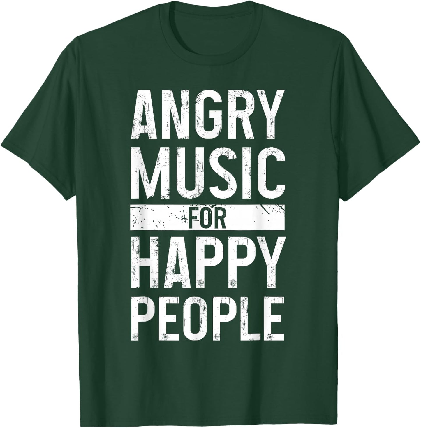 Metal Head Angry Music Happy People Metal Fan Metalhead T-Shirt - T-Shirt | Forest