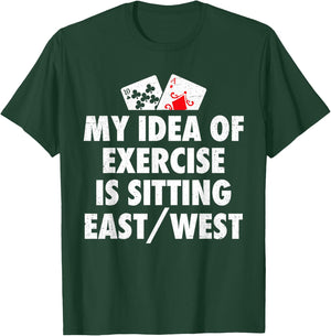 Funny Bridge Card Game Player T-Shirt - T-Shirt | Forest