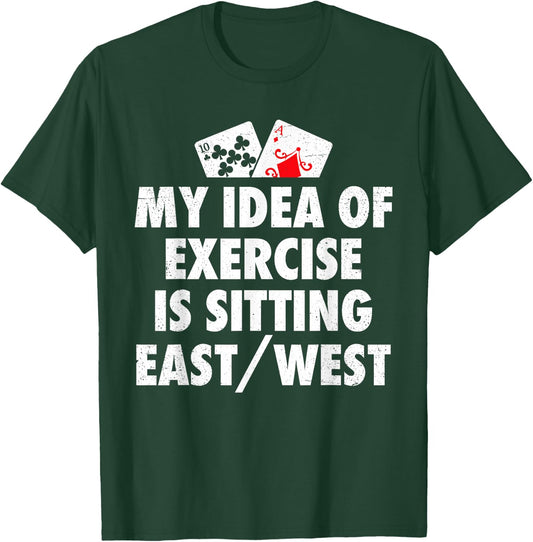Funny Bridge Card Game Player T-Shirt - T-Shirt | Forest