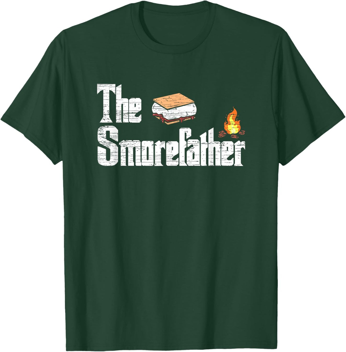 The Smorefather - Funny Smore Campfire T-Shirt - T-Shirt | Forest