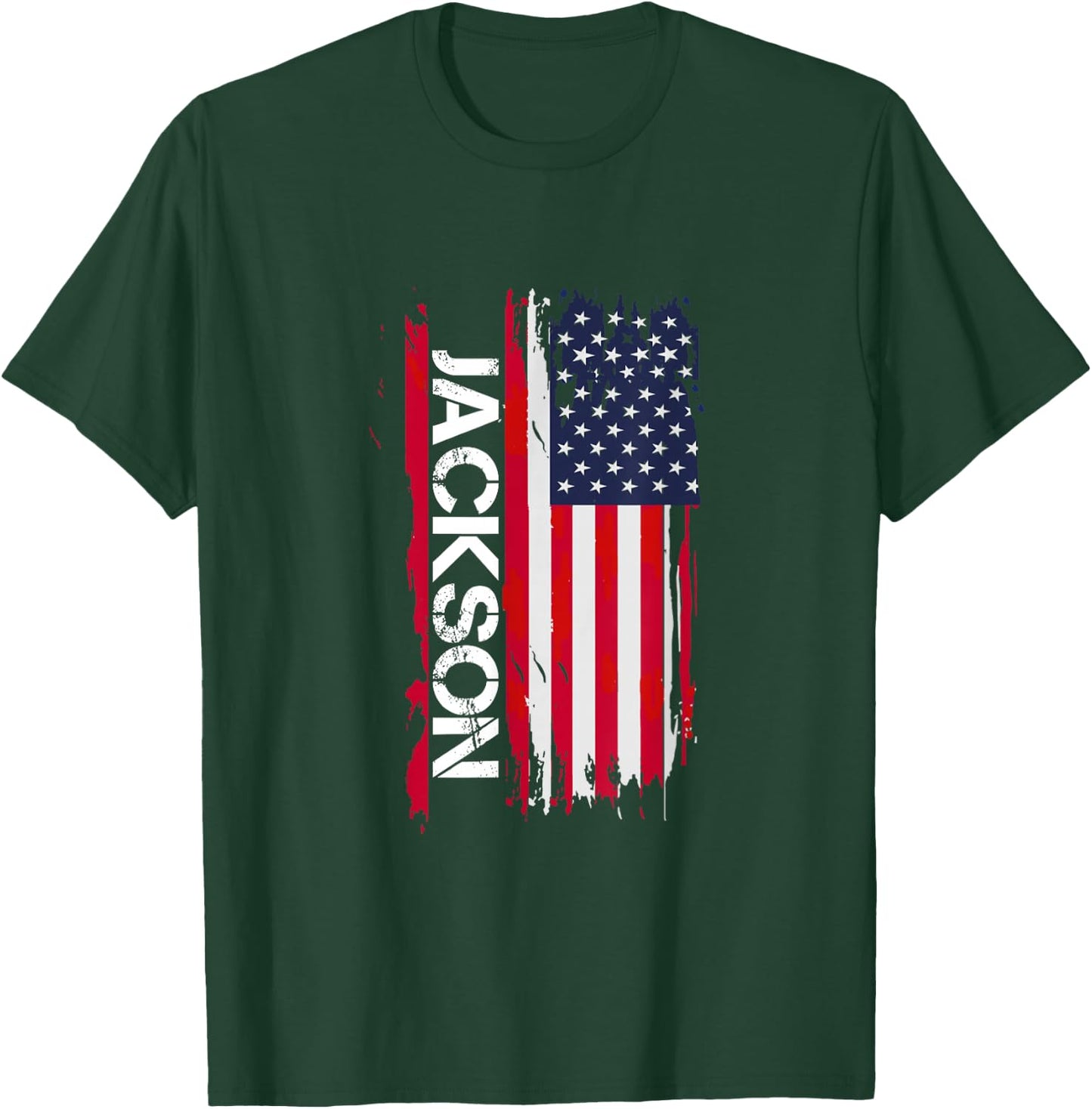 Jackson City USA Black -Adults Small Classic Fit Short Sleeve Love Theme T-Shirt - T-Shirt | Forest